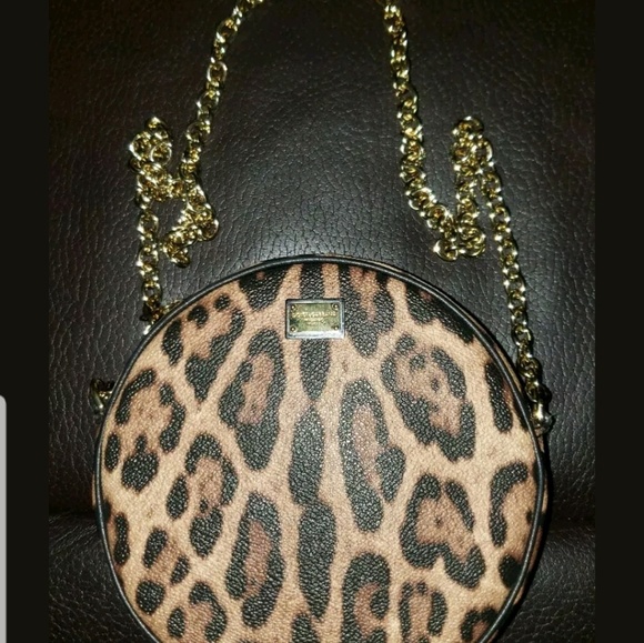 Dolce & Gabbana Leopard Print Glam Round Crossbody - Picture 3 of 4